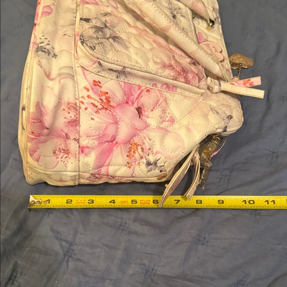 Betsey Johnson Pink and Gray Floral Bag - Picture 11 of 11